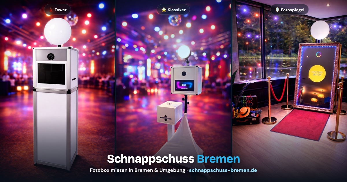 Bild von der Webseite von Schnappschuss Bremen - Fotobox & Candybar Vermietung